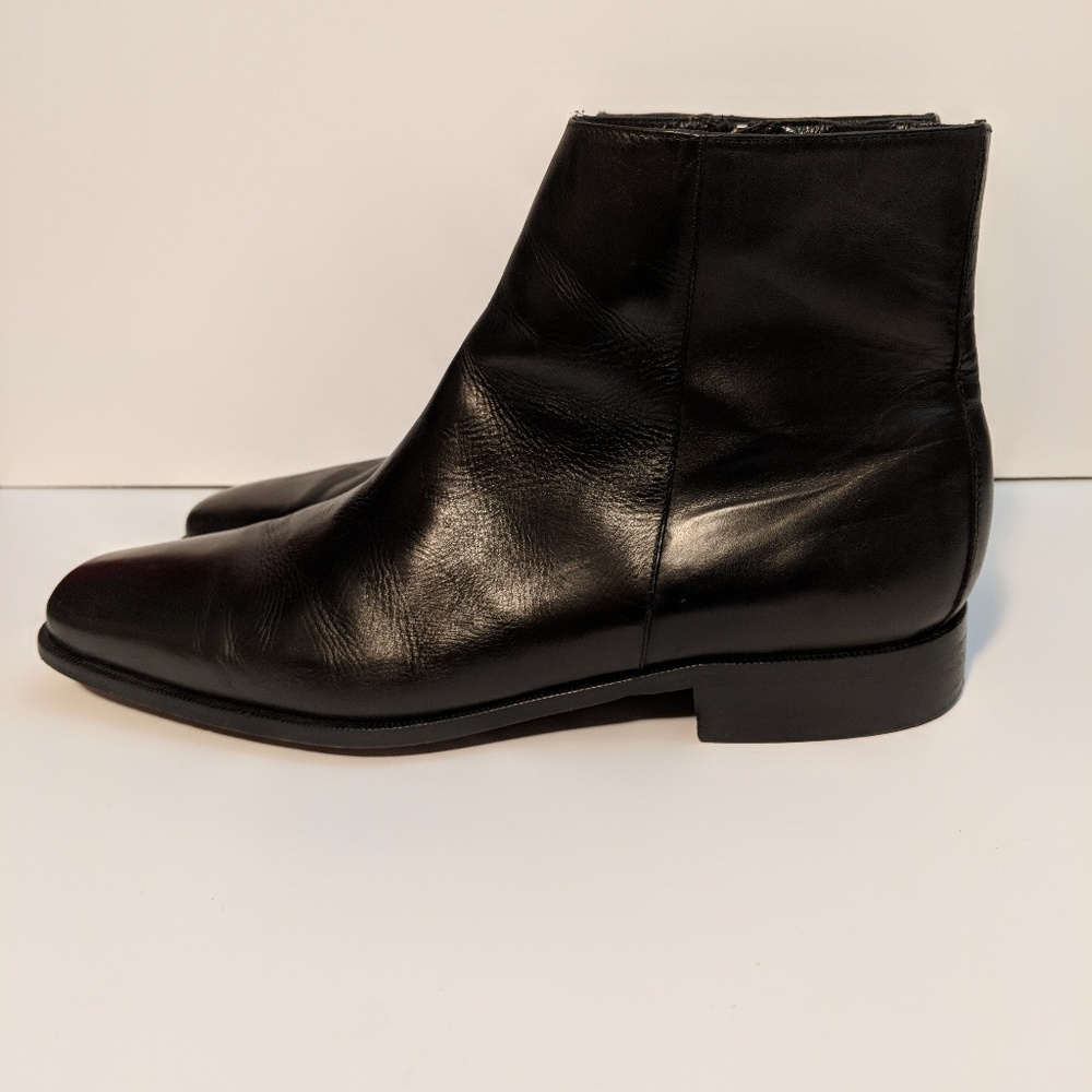 Donald J Pliner Vinicio-01 Black Calf ankle Boots